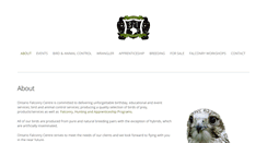 Desktop Screenshot of ontariofalconrycentre.com